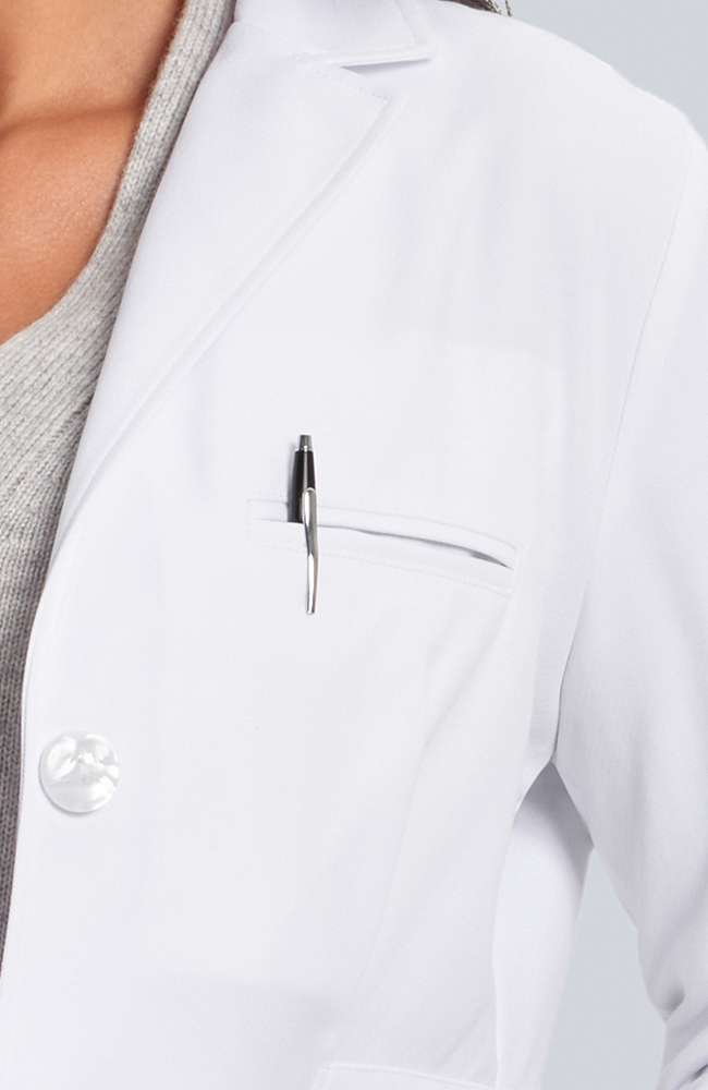 Women's M3 Estie Classic Fit 36½" Lab Coat, WHT White | white, large