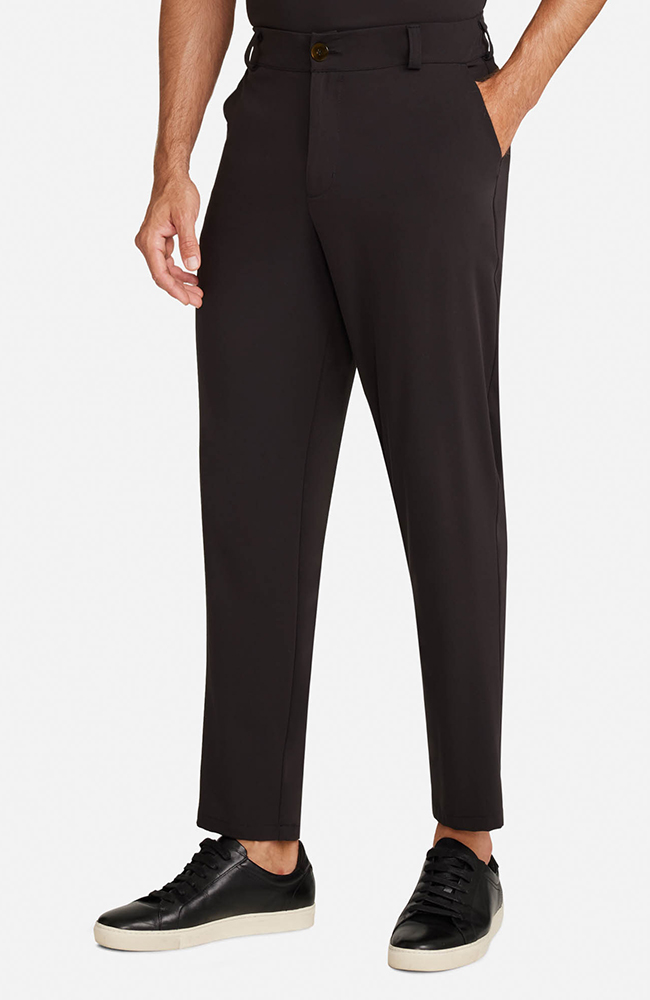 Men's Cuffed Trouser Scrub Pant, BLK Black | black, large