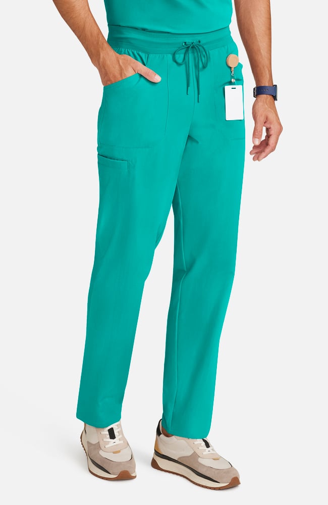 Men's Zephyr 5-Pocket Straight Leg Scrub Pant, SGR Surgical Green | green, large