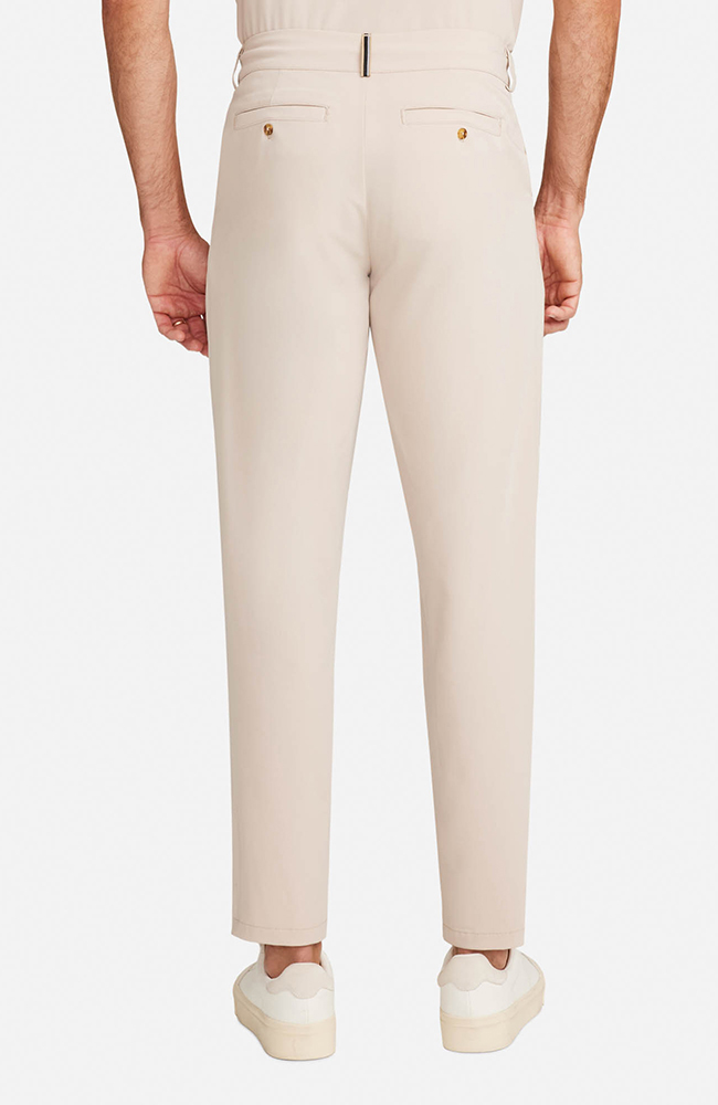 Men's Scrub Set: Button-Up Short Sleeve Top & Cuffed Trouser Pant, , large