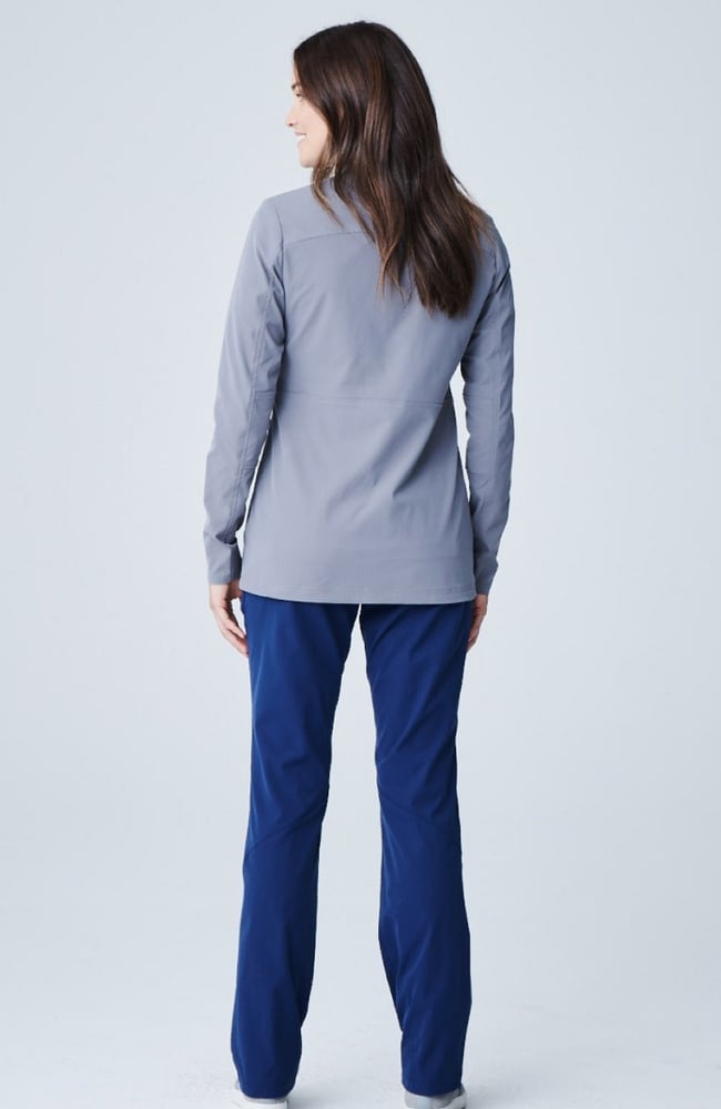 Women's Kinetic Scrub Jacket, GRE Grey | grey, large