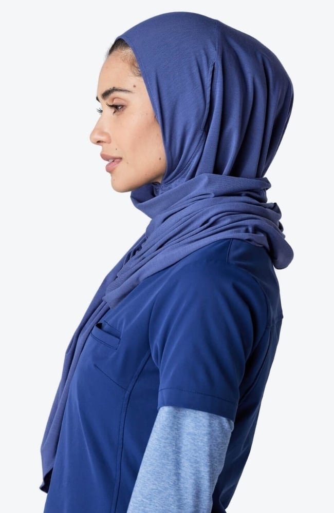 Women's Medical Hijab, DBL Dark Blue | blue, large
