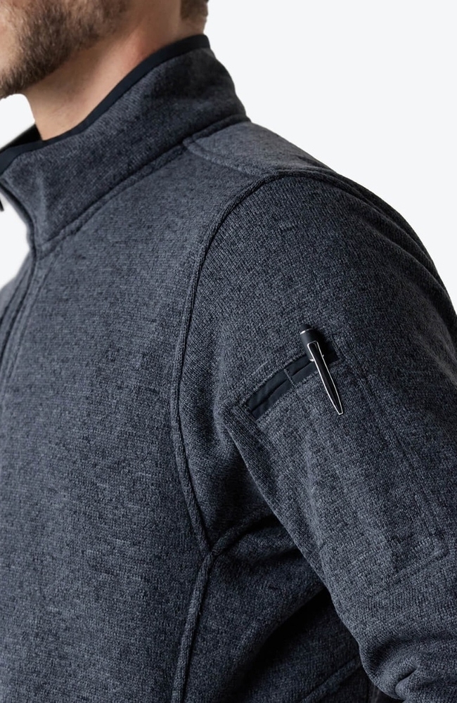 Men's Strata Performance Fleece Scrub Jacket, IRN Iron | grey, large