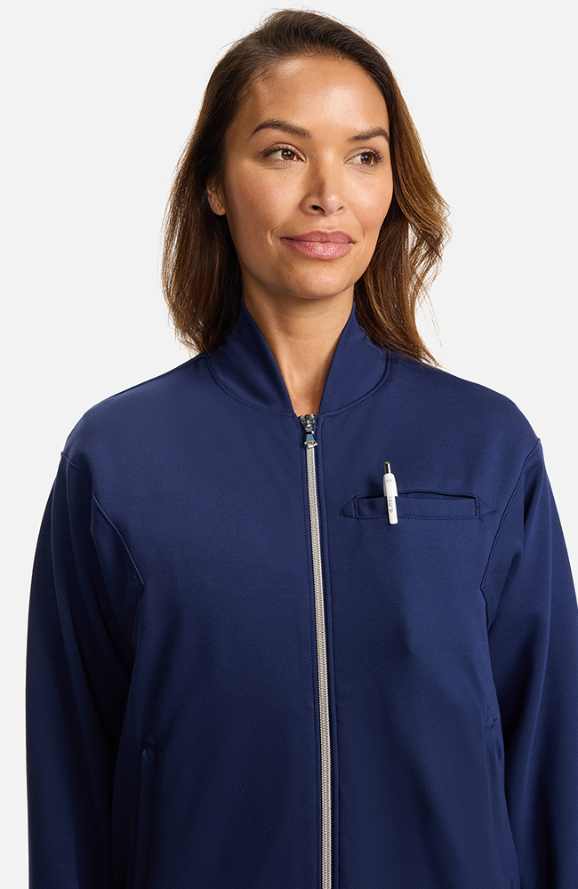Women's Ponte Jacket, NAV Navy, large
