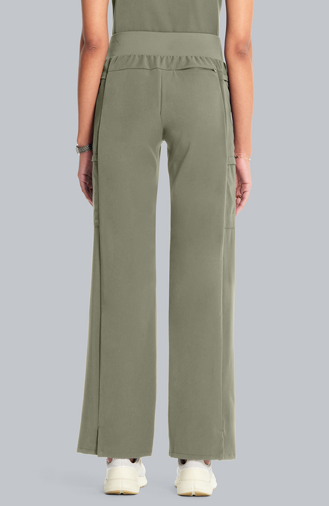 Women's Scrub Set: Taiga Welt Pocket Top & Anemone Straight Leg Pant, OLV Olive | olive, large