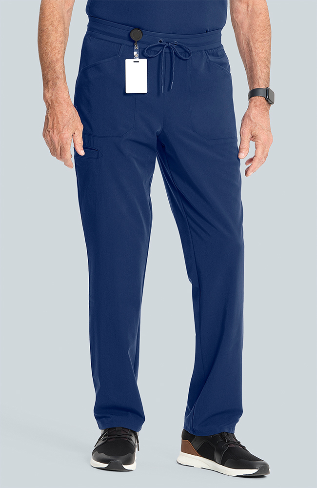 Men's Zephyr 5-Pocket Straight Leg Scrub Pant, NAV Navy, large