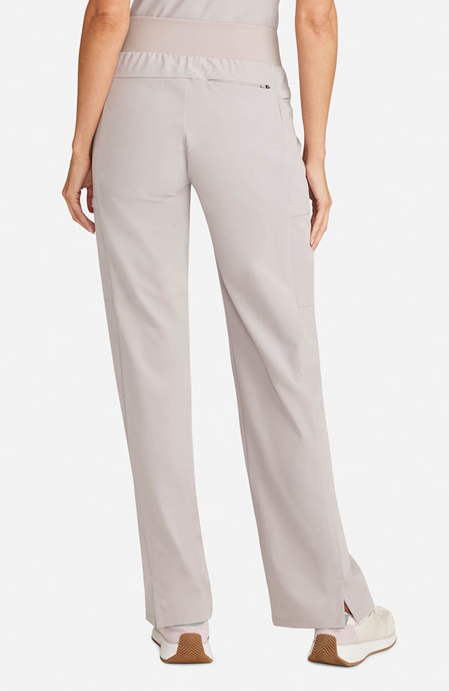 Women's Scrub Set: Taiga Welt Pocket Top & Anemone Straight Leg Pant, WMS Warm Stone | grey, large