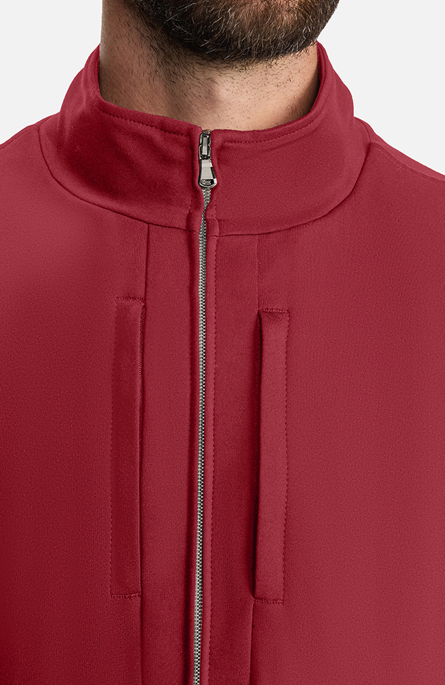 Men's Ponte Track Jacket, CHW Cherry Wood | red, large