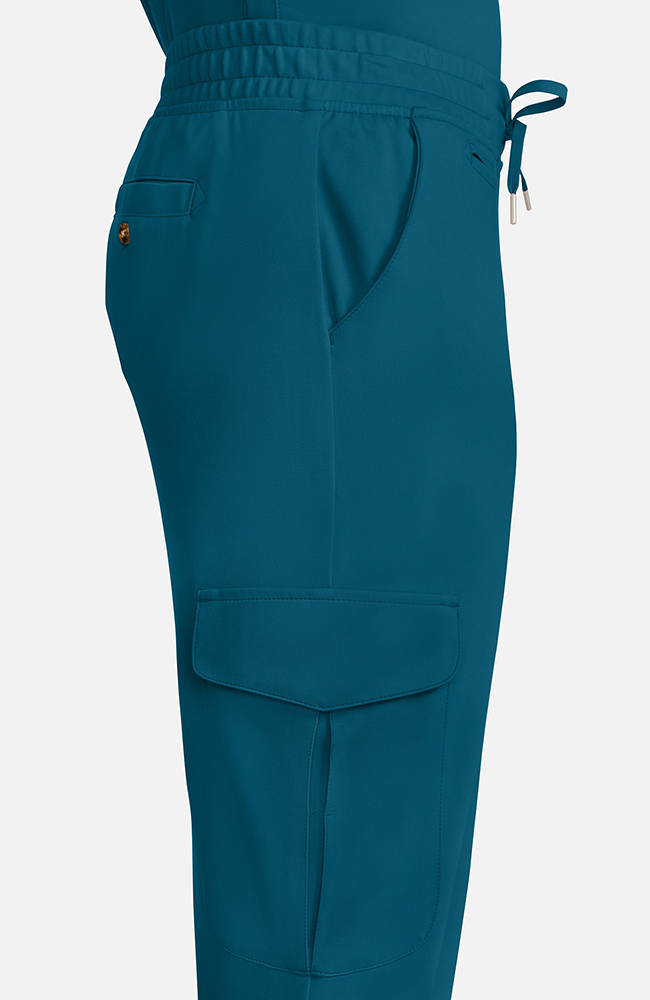 Men's Ponte Cargo Scrub Pant, CAR Caribbean Blue, large