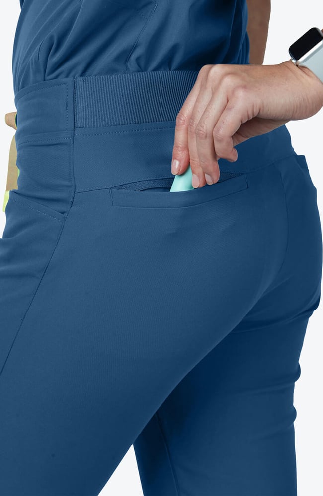 Women's Pixel 4 Pocket Scrub Pant, OCE Ocean | blue, large
