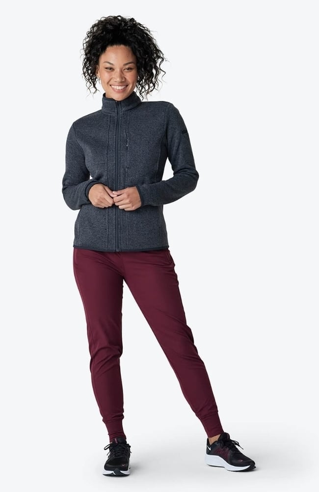 Women's Strata Sweater Fleece Jacket, IRN Iron, large
