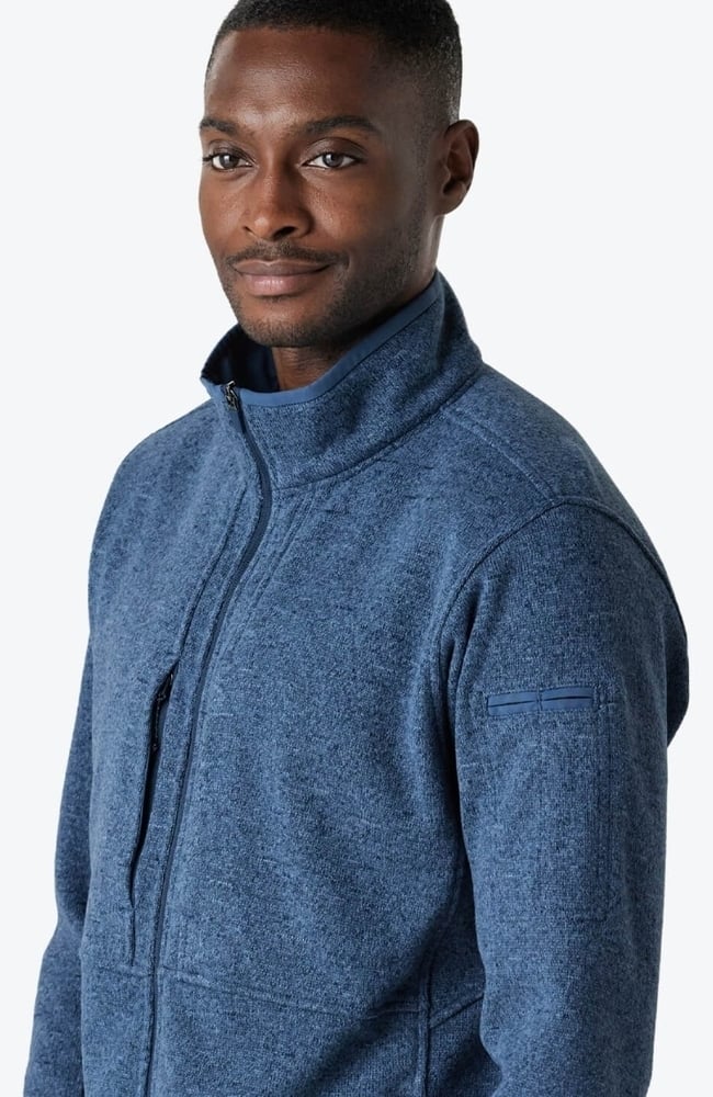 Men's Strata Performance Fleece Scrub Jacket, SBL Slate Blue | blue, large