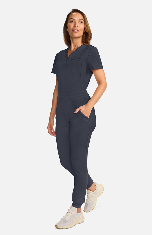 Women's Ponte Jogger Scrub Pant, PWT Pewter | pewter, large