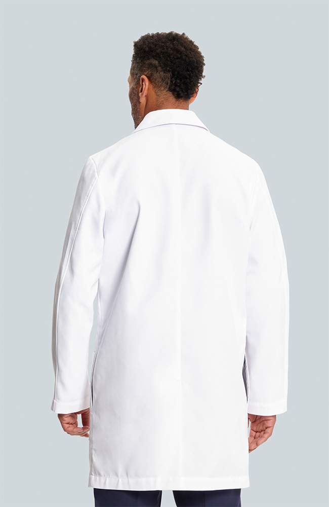 Men's M3 Laennec Classic Fit 40" Lab Coat, WHT White, large