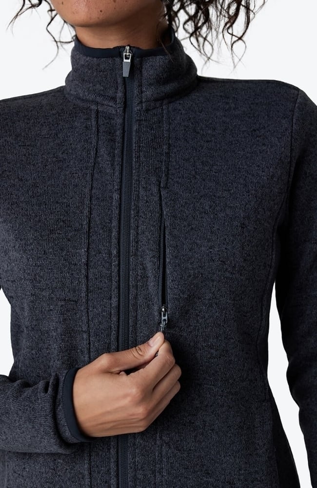 Women's Strata Sweater Fleece Jacket, IRN Iron, large