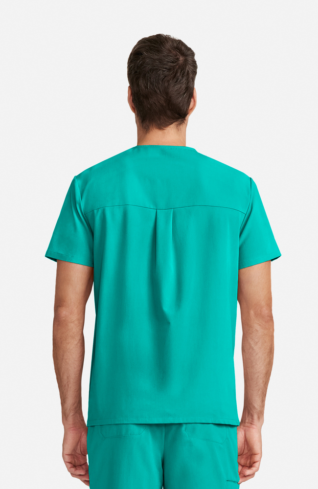 Men's Vapor 3-Pocket V-Neck Seamed Scrub Top, , large