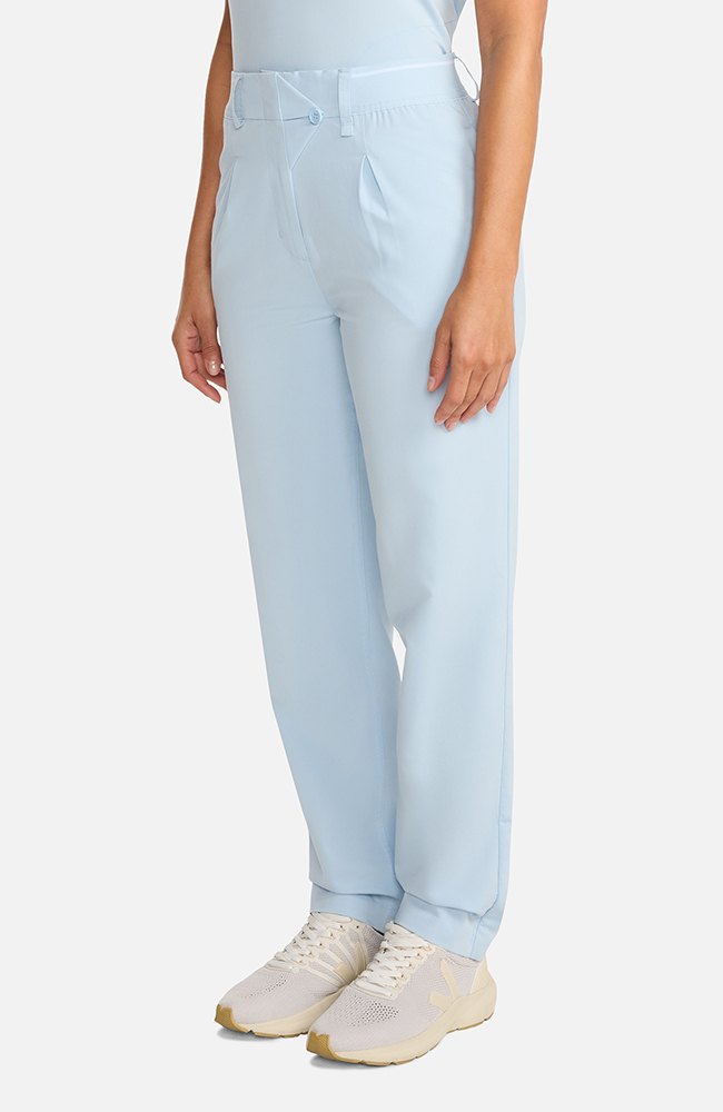 Women's Pleated Barrel Leg Scrub Pant, , large