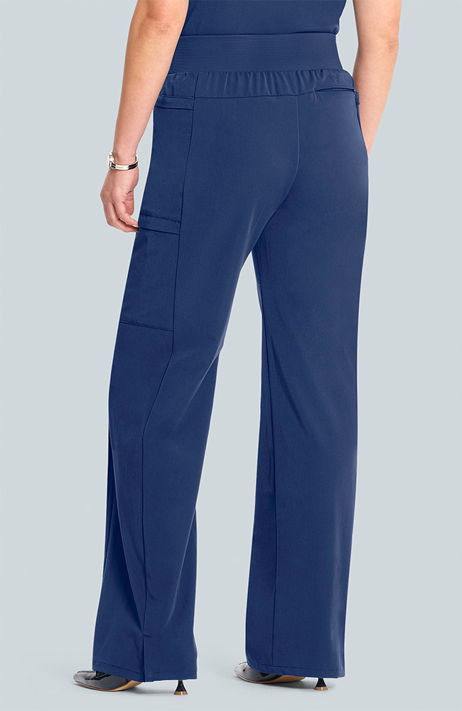 Women's Scrub Set: Flora 3-Pocket Top & Anemone Straight Leg Pant, NAV Navy, large