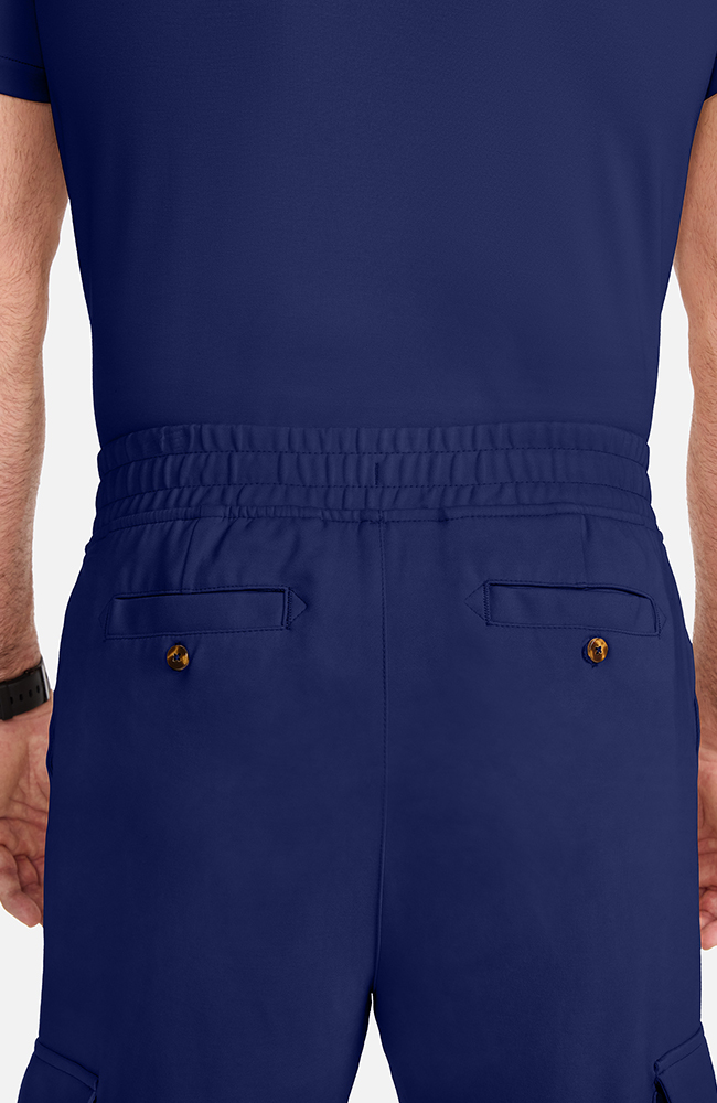 Men's Ponte Cargo Scrub Pant, NAV Navy, large