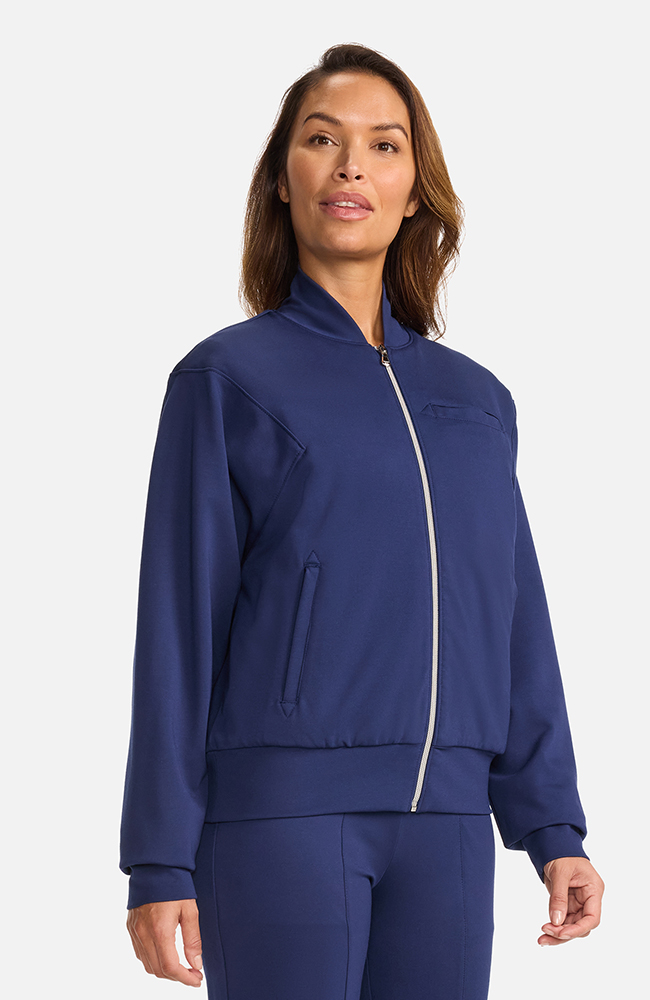 Women's Ponte Jacket, NAV Navy, large