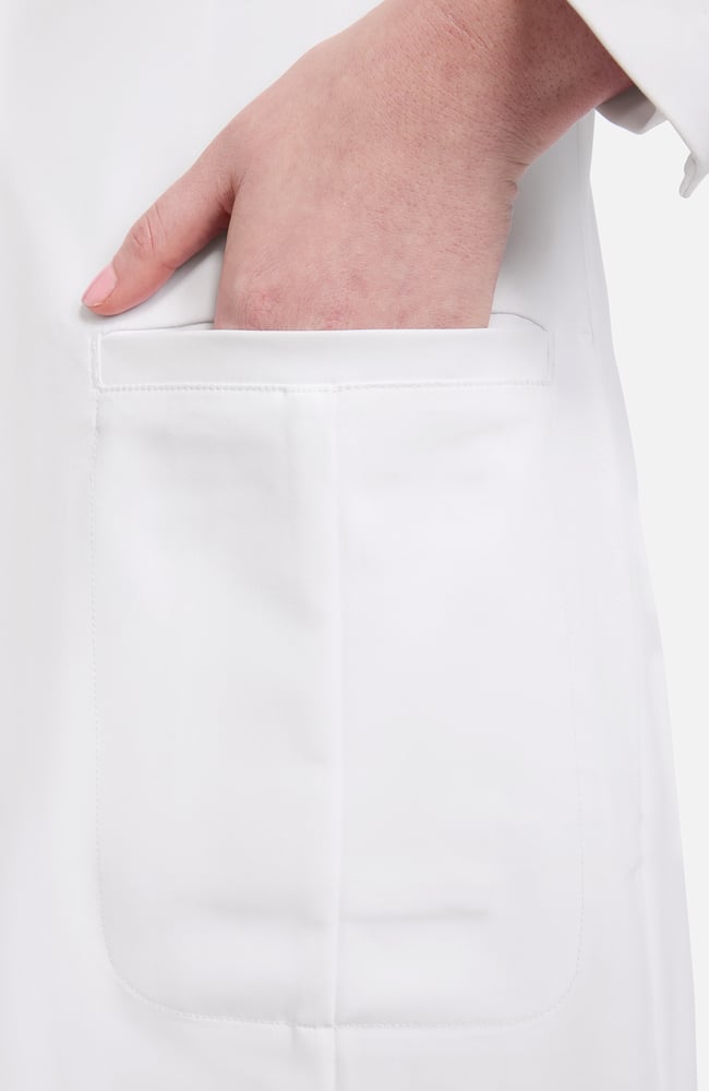 Women's Marie 36¾" Lab Coat, WHT White | white, large