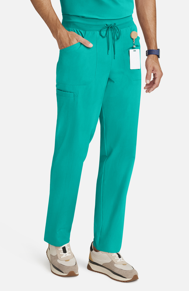 Men's Zephyr 5-Pocket Straight Leg Scrub Pant, SGR Surgical Green | green, large