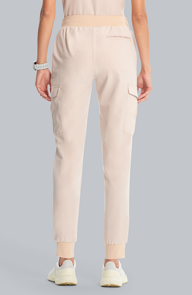 Women's Scrub Set: Flora 3-Pocket Top & Bosque Jogger Pant, TAT Toasted Tan | brown, large