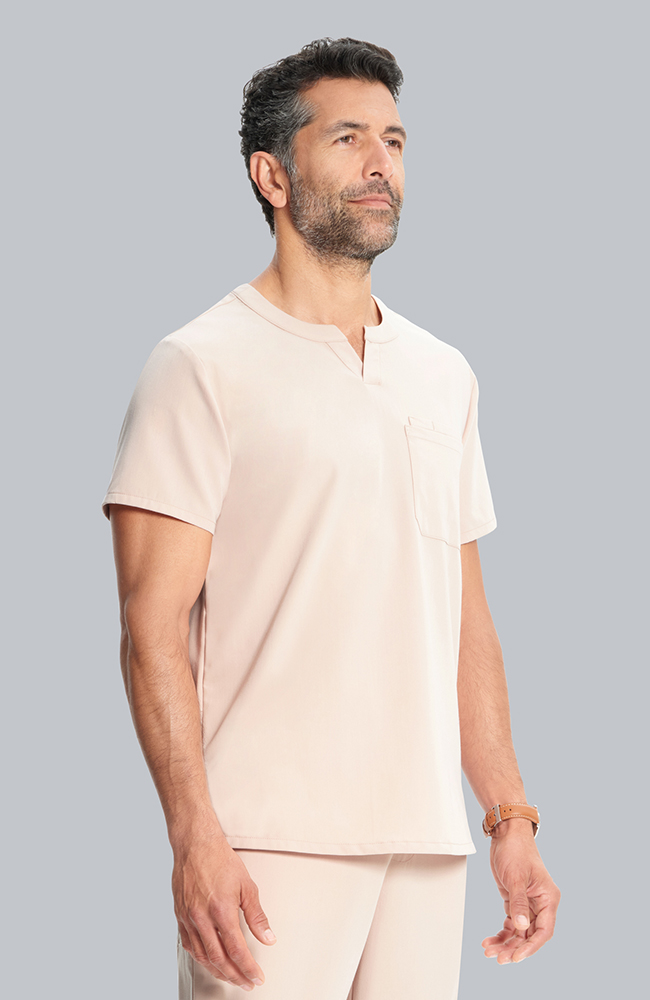 Men's Cirrus Split Crew Neck Scrub Top, , large