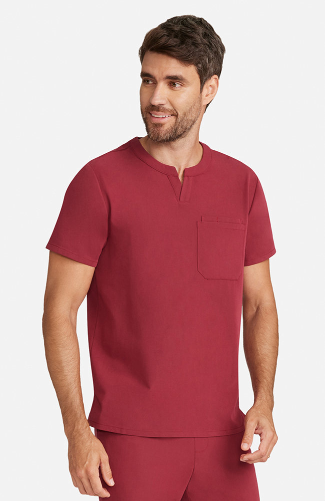 Men's crew neck scrub top online