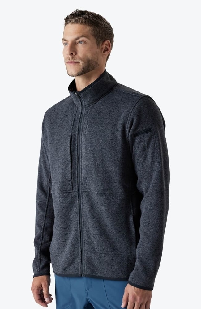 Men's Strata Performance Fleece Scrub Jacket, IRN Iron | grey, large