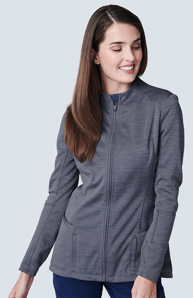 Women's Ionic Scrub Jacket, GRA Graphite | grey, large