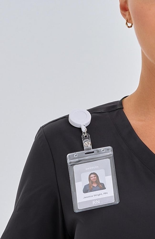 Women's Calyx V-Neck Scrub Top, , large