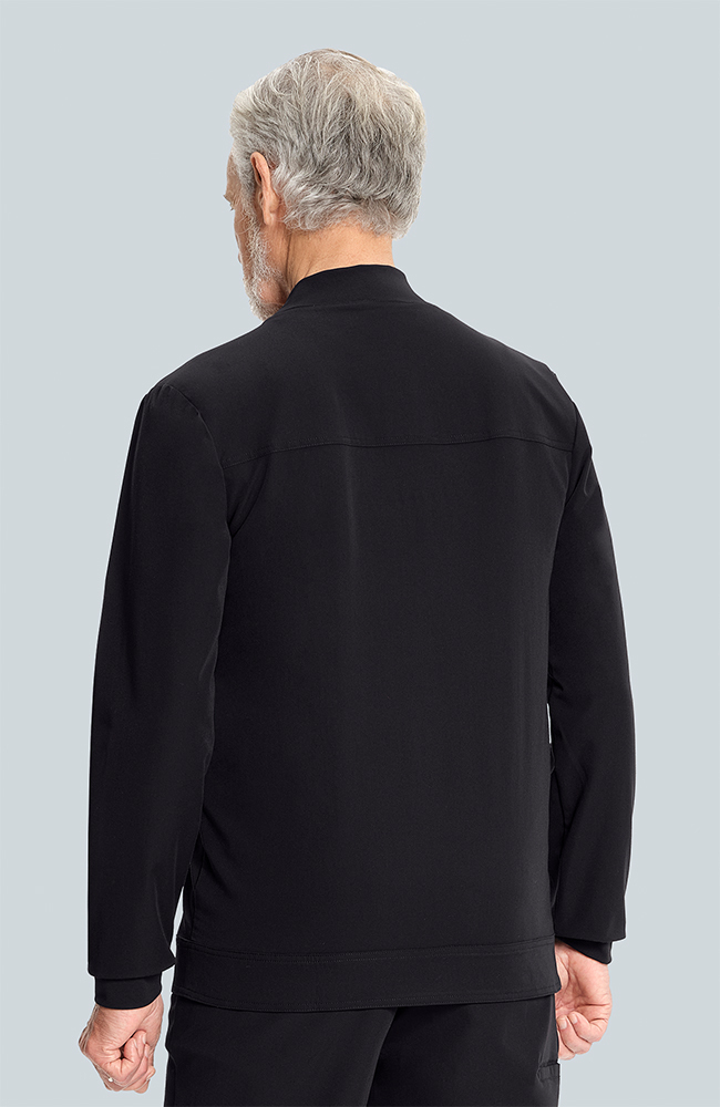 Men's Equinox 4-Pocket Scrub Jacket, BLK Black, large