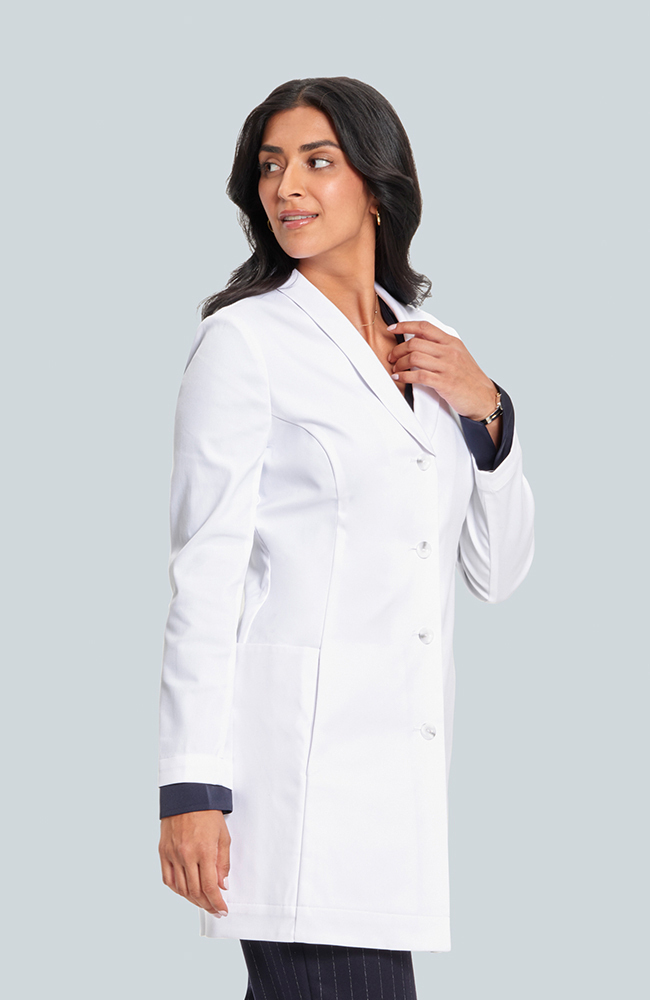 Women's Merit P. Slim Fit 31" Lab Coat, WHT White | white, large