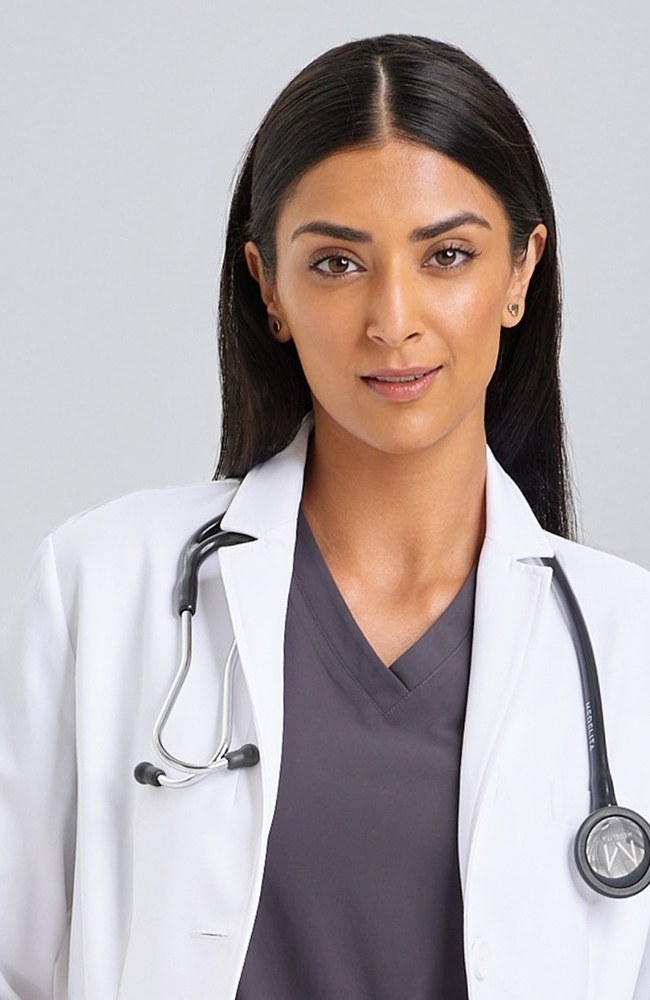 Women's G. Cori 33½" Lab Coat, WHT White, large