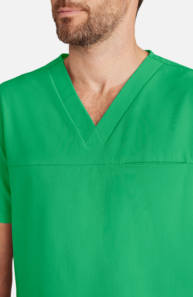 Men's Scrub Set: Vapor 3-Pocket Top &  Zephyr Straight Leg Pant, SGR Surgical Green, large