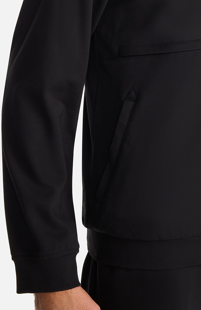 Men's Ponte Track Jacket, BLK Black | black, large