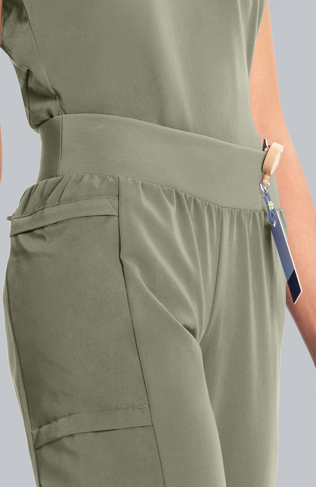 Women's Anemone 5-Pocket Straight Leg Scrub Pant, OLV Olive | olive, large