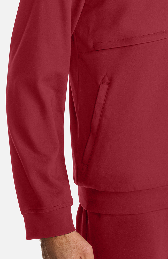 Men's Ponte Track Jacket, CHW Cherry Wood | red, large