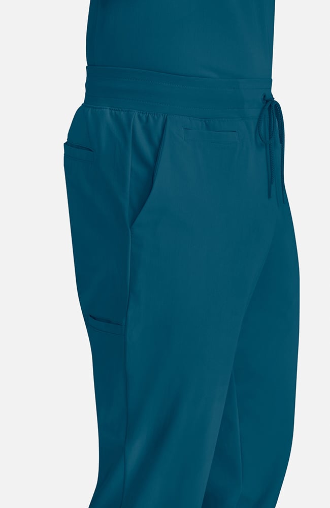 Men's Scrub Set: Vapor 3-Pocket Top &  Drift Jogger Pant, CAR Caribbean Blue | caribbean blue, large
