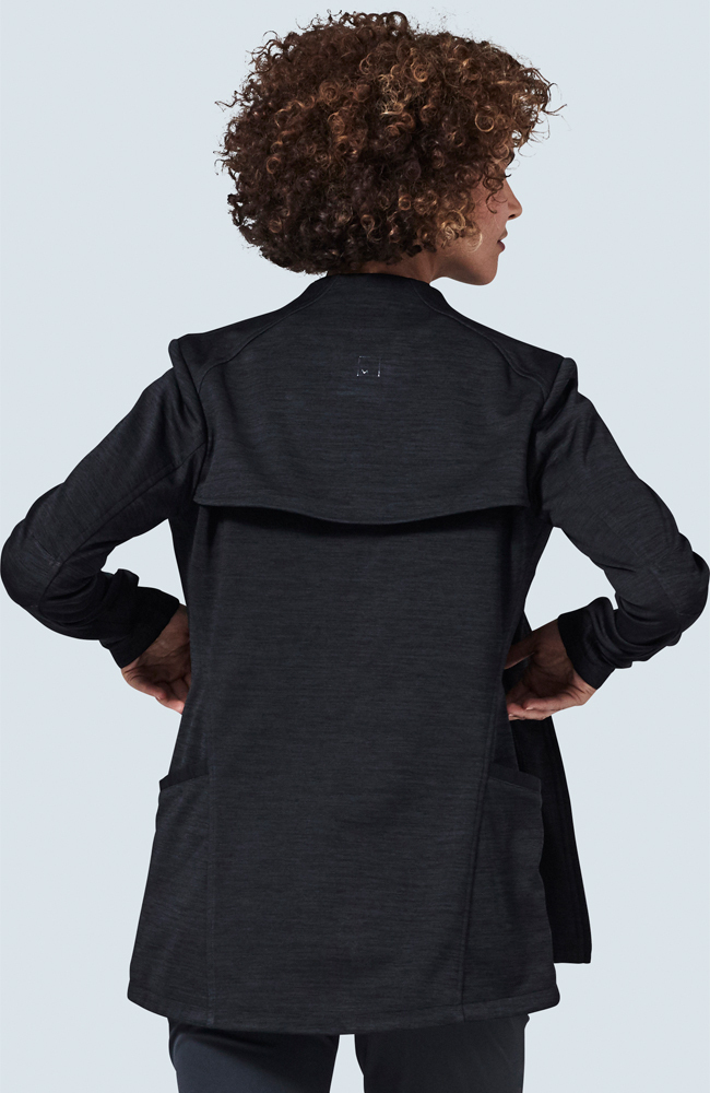 Women's Ionic Scrub Jacket, BLK Black | black, large