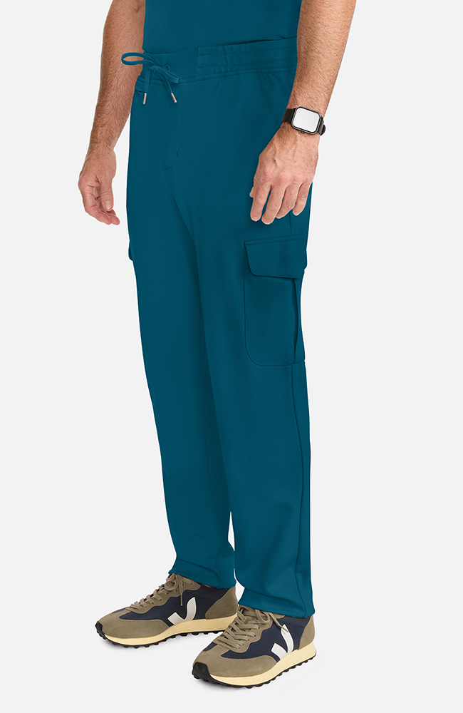 Men's Ponte Cargo Scrub Pant, CAR Caribbean Blue, large
