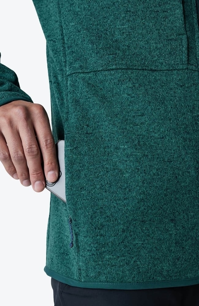 Men's Strata Performance Fleece Scrub Jacket, JAD Jade | green, large