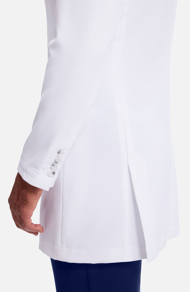 Men's Bennet Slim Stretch 34&frac34;" Lab Coat, WHT White | white, large