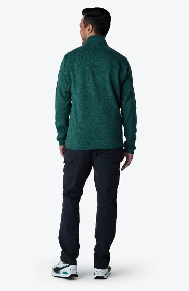 Men's Strata Performance Fleece Scrub Jacket, JAD Jade | green, large