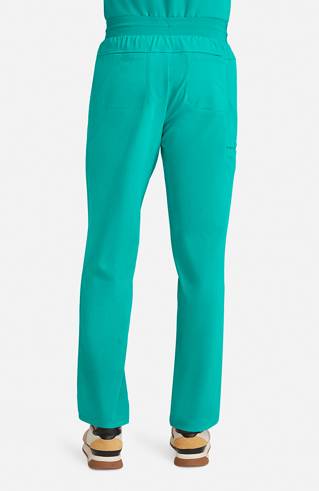 Men's Zephyr 5-Pocket Straight Leg Scrub Pant, SGR Surgical Green | green, large