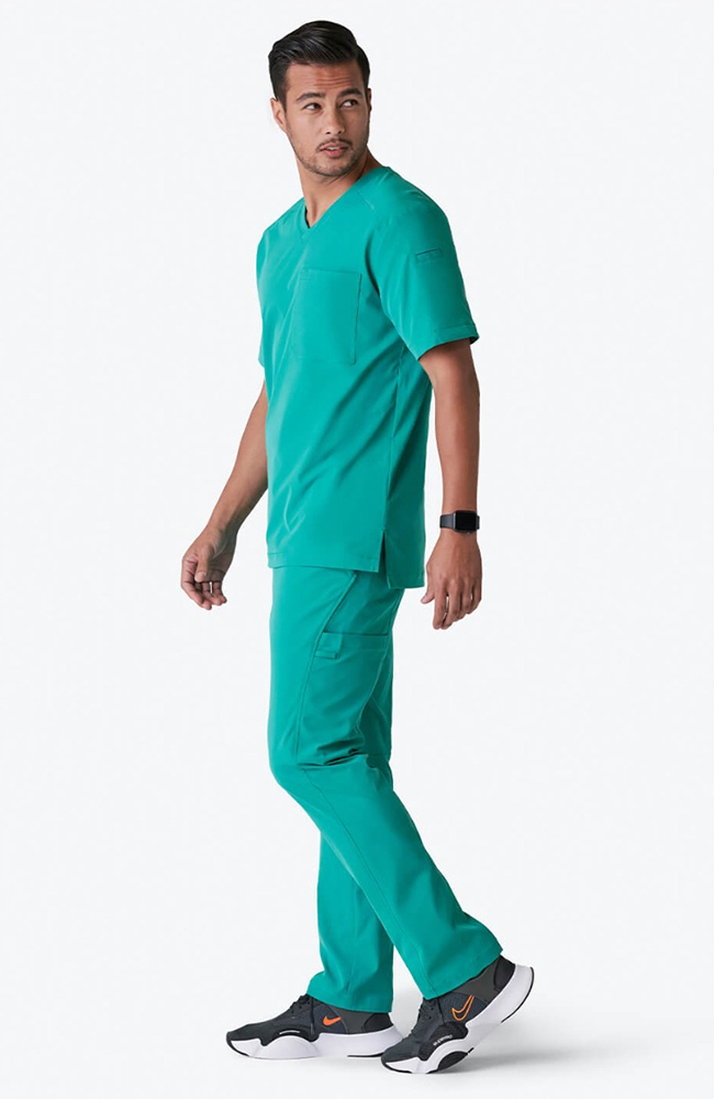 Men's Summit Cargo Drawstring Scrub Pant, SUR Surgical Green, large