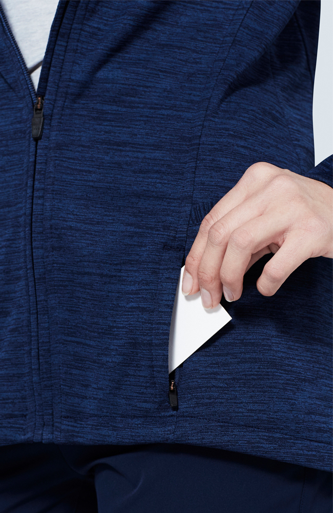 Women's Ionic Scrub Jacket, NAV Navy Blue | navy, large