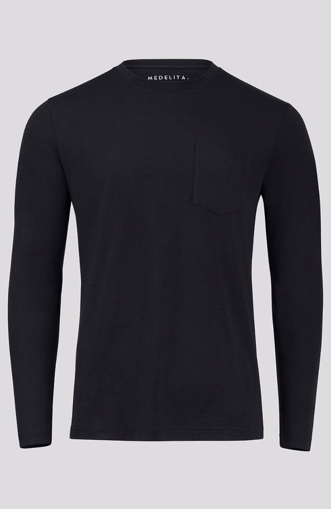 Men's Long Sleeve Eco T-Shirt, BLK Black, large