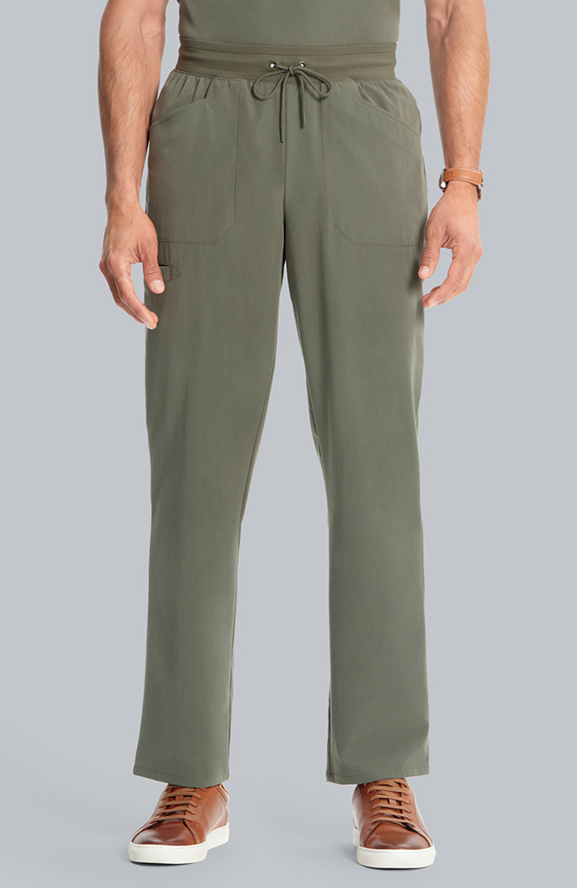 Men's Zephyr 5-Pocket Straight Leg Scrub Pant, OLV Olive | olive, large